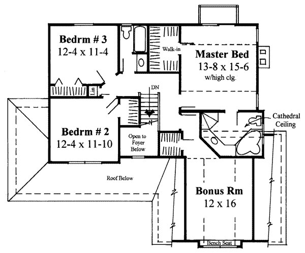 upper floor house blueprint