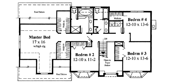 upper floor house blueprint