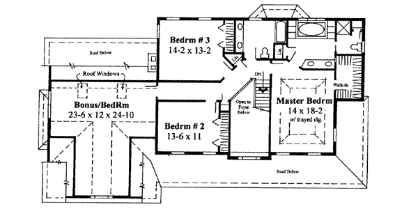 upper floor house blueprint