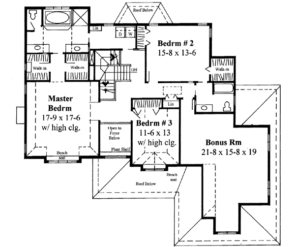 upper floor house blueprint