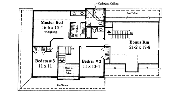 upper floor house blueprint