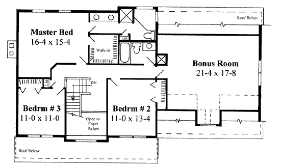 upper floor house blueprint