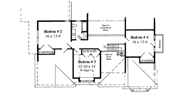 upper floor house blueprint