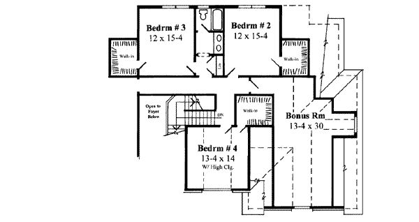 upper floor house blueprint