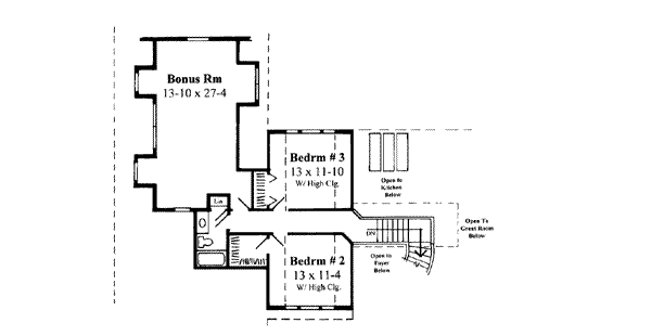 upper floor house blueprint