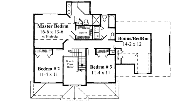 upper floor house blueprint