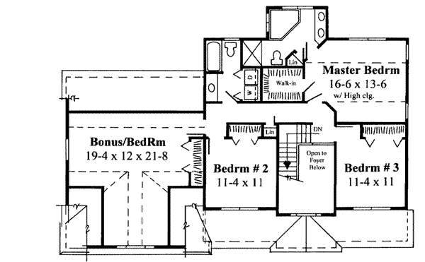 upper floor house blueprint
