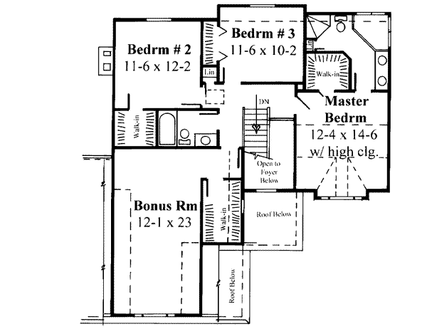 upper floor house blueprint
