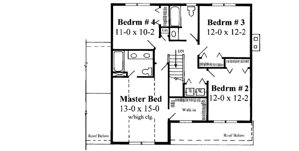 upper floor house blueprint