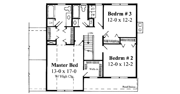 upper floor house blueprint