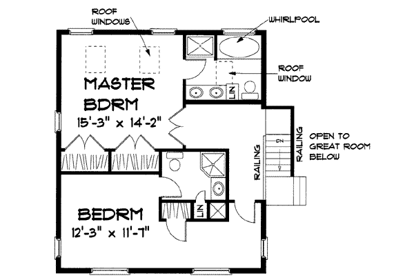upper floor house blueprint