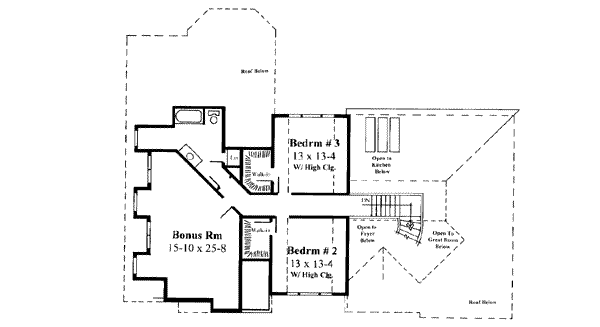 upper floor house blueprint