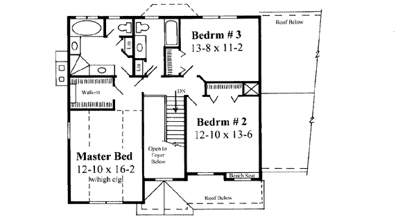 upper floor house blueprint