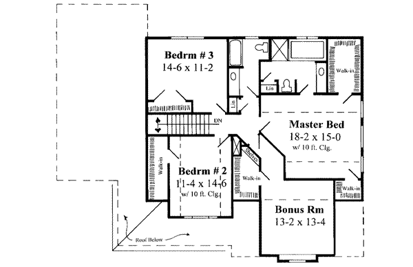 upper floor house blueprint