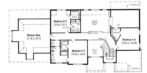 upper floor house blueprint