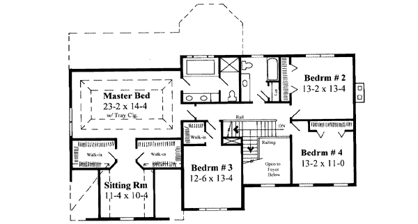 upper floor house blueprint