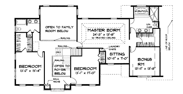 upper floor house blueprint