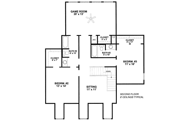 upper floor house blueprint