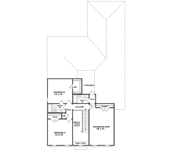 upper floor house blueprint