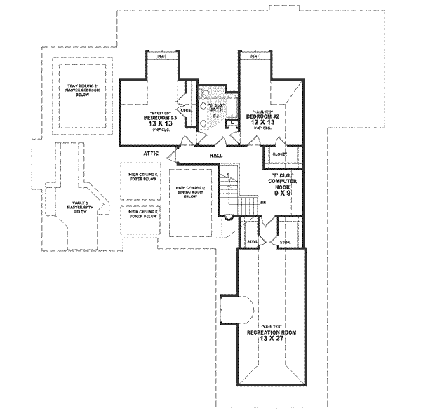 upper floor house blueprint