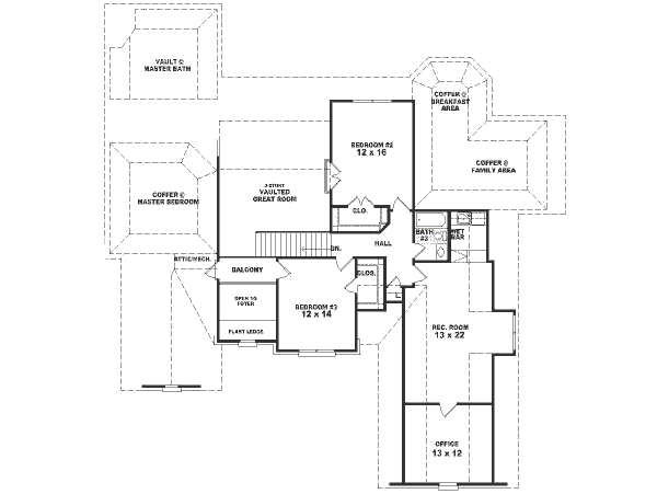 upper floor house blueprint