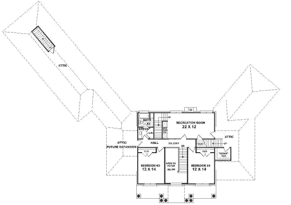 upper floor house blueprint