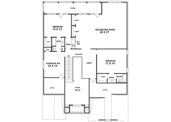 upper floor house blueprint