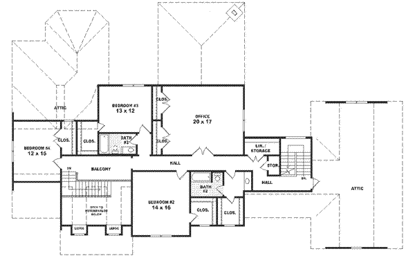 upper floor house blueprint