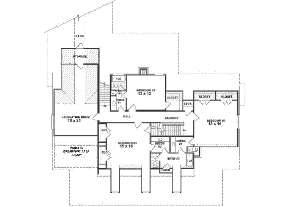 upper floor house blueprint