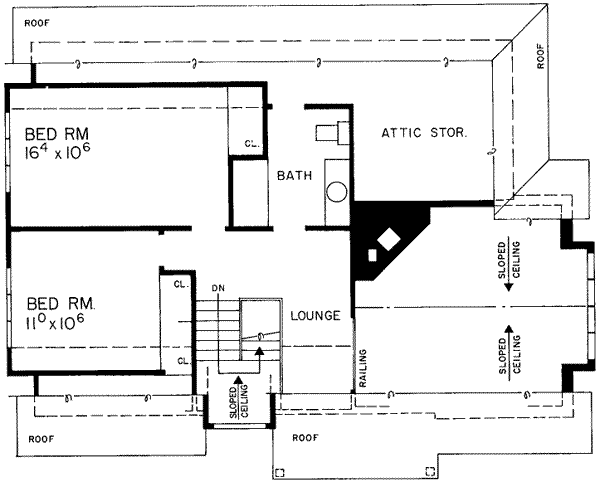 upper floor house blueprint