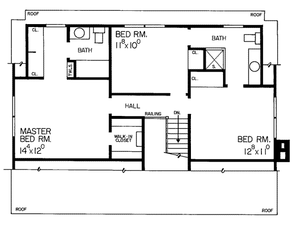 upper floor house blueprint