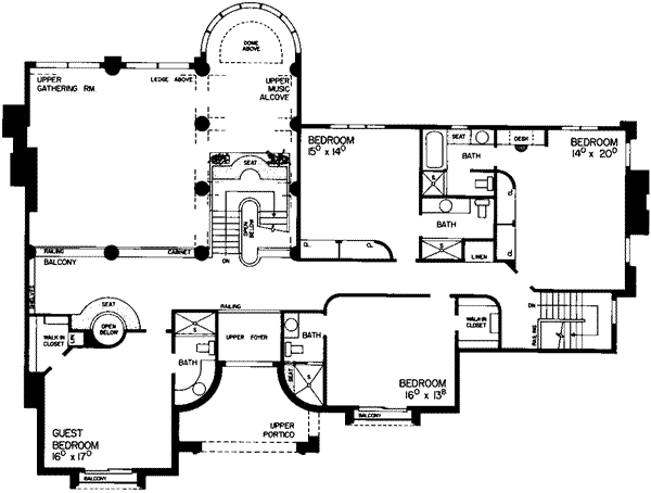 upper floor house blueprint