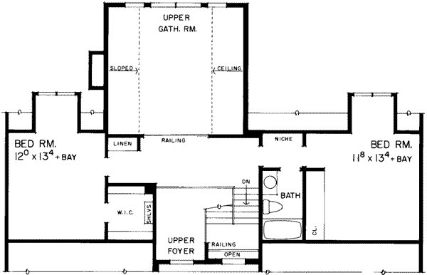 upper floor house blueprint