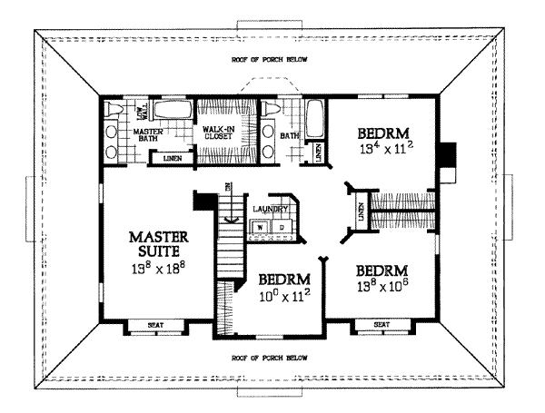 upper floor house blueprint