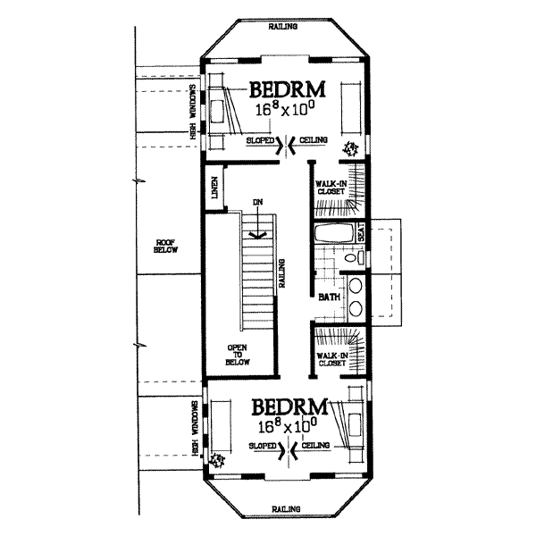upper floor house blueprint