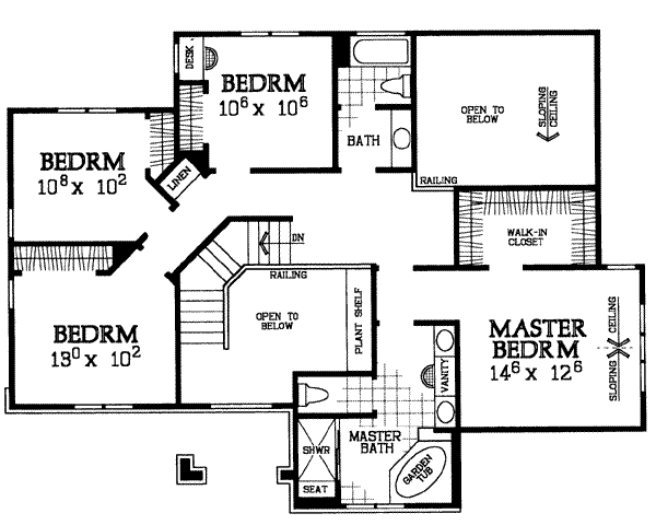 upper floor house blueprint