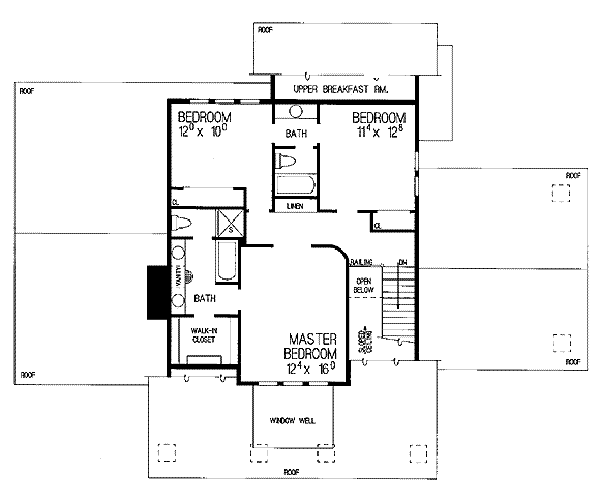 upper floor house blueprint