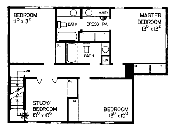 upper floor house blueprint