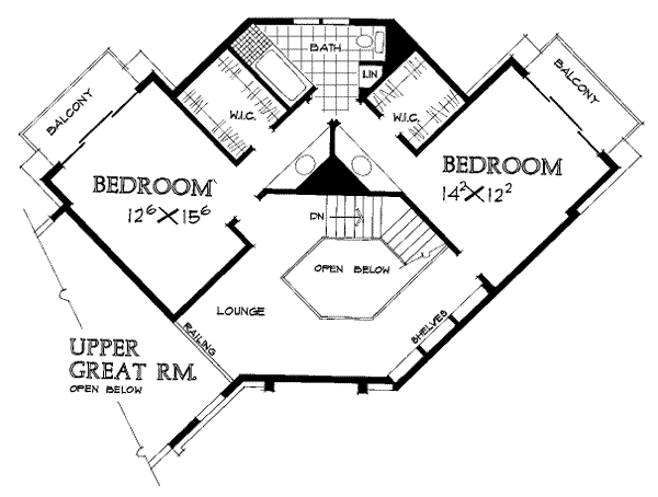 upper floor house blueprint