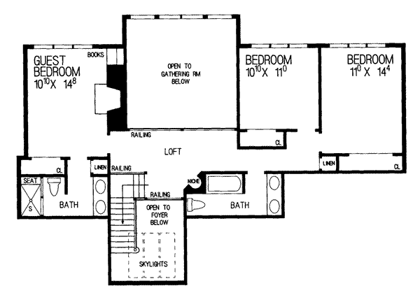 upper floor house blueprint