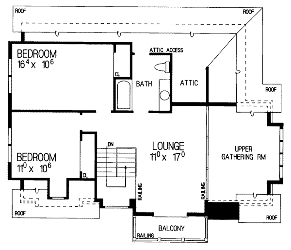 upper floor house blueprint