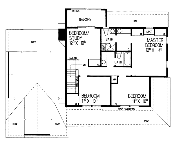 upper floor house blueprint