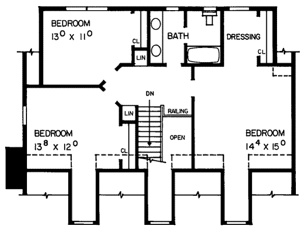 upper floor house blueprint