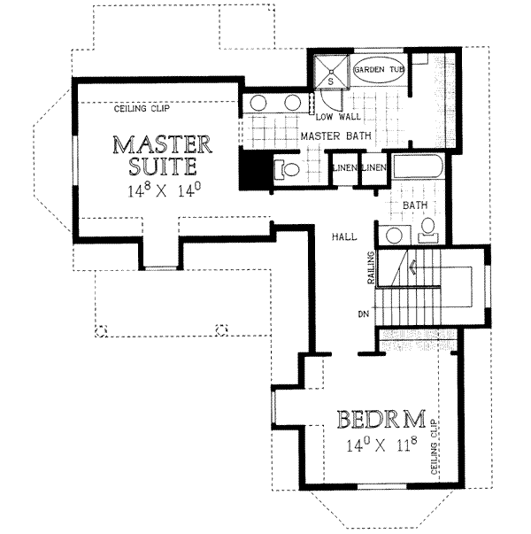 upper floor house blueprint