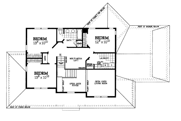 upper floor house blueprint