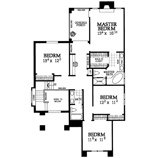 upper floor house blueprint