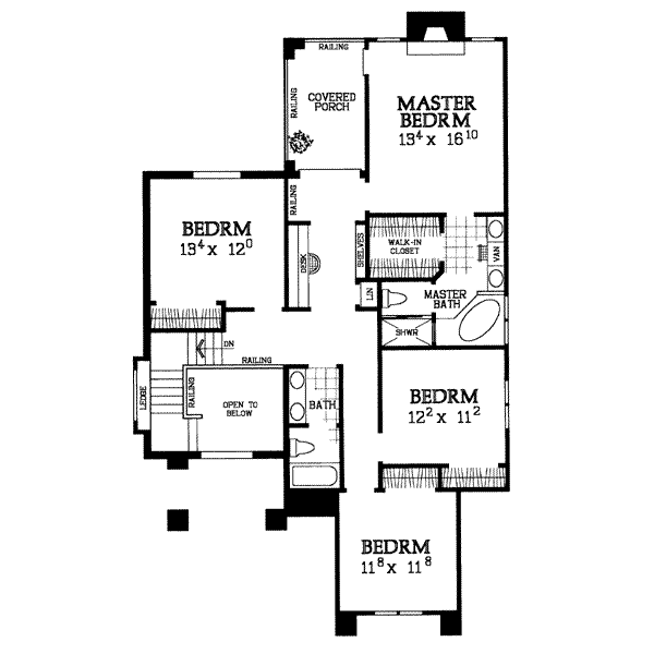 upper floor house blueprint