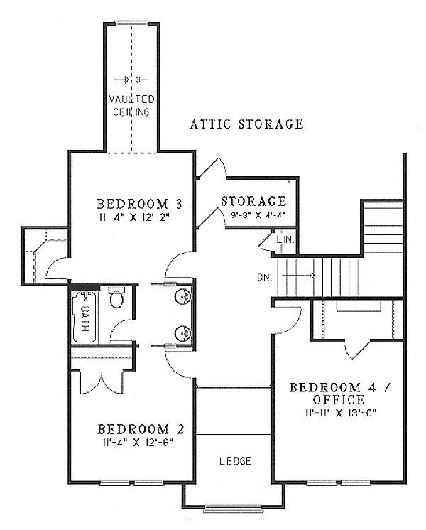 upper floor house blueprint