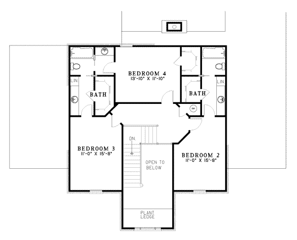 upper floor house blueprint