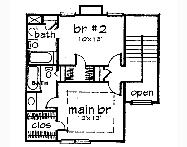 upper floor house blueprint